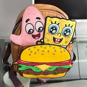 Loungefly Brown and Yellow Cartoon Character Backpack